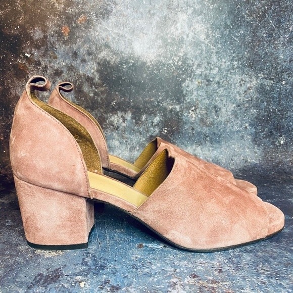 Shoes - H London Women's Suede Heel - Pink